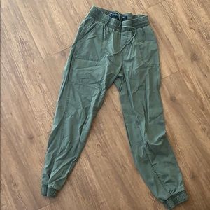 army green joggers, high rised